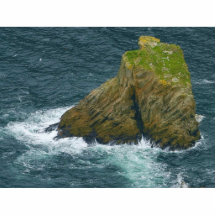 Pile de mer aux falaises de ligue de Slieve en Irl Photos En Relief
