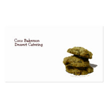 Pile de modèle de carte de visite de biscuits