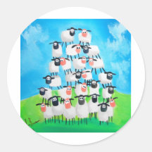 Pile des moutons adhésif