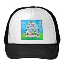 Pile des moutons casquettes