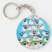 Pile des moutons porte-clefs