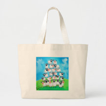 Pile des moutons sac en toile