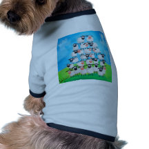 Pile des moutons t-shirts pour animaux domestiques