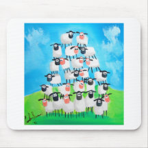 Pile des moutons tapis de souris
