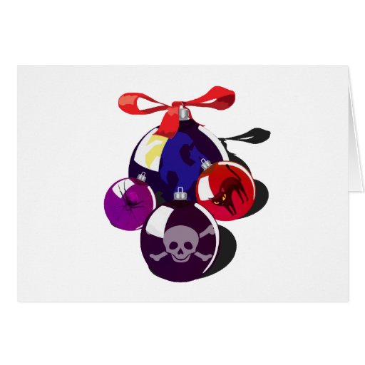 Pile foncée mignonne d'ornement de Goth Carte De Vœux