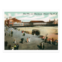 Pilier 1907 et promenade en acier, Atlantic City,  Cartes Postales