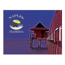 Pilier de Naples dans les bleus Cartes Postales