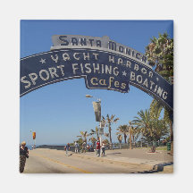 Pilier de Santa Monica Aimants Pour Réfrigérateur