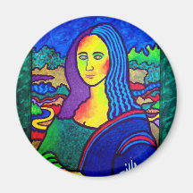 Piliero Mona Lisa Aimant Pour Réfrigérateur