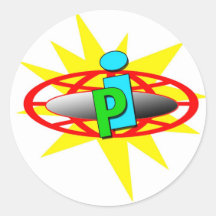 piLogo Autocollant Rond