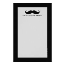 Pilosité faciale drôle de moustache de déguisement papiers à lettres