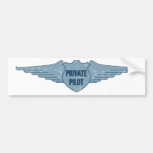 Pilote privé Blue Wings Adhésifs Pour Voiture
