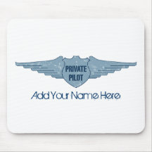 Pilote privé Blue Wings Tapis De Souris