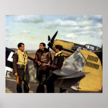 Pilotes ME-109 allemands de 2ÈME GUERRE MONDIALE Posters