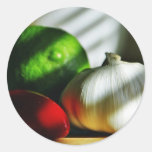 Piment de poivrons de piments de chaux d'ampoules  autocollants