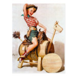 Pin- 2 de cow-girl carte postale