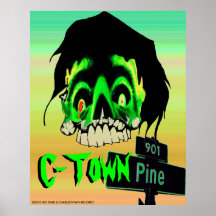 Pin "crâne de la C-Ville 901 de monstre " Affiches