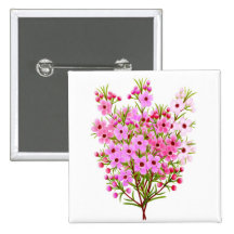Pin de bouquet de Waxflower Badge Avec Épingle