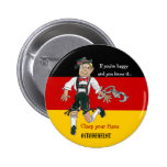Pin de bouton de bande dessinée d'Oktoberfest Badge
