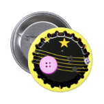Pin de bouton de chapeau de sac à dos de capsule d badge avec épingle