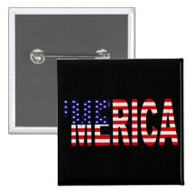 Pin de bouton de MERICA de drapeau des USA ' Badges Avec Agrafe