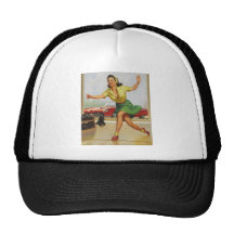 Pin de bowling vers le haut de fille casquette