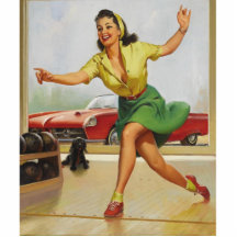 Pin de bowling vers le haut de fille photos en relief