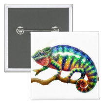 Pin de caméléon de panthère badge