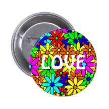 Pin de collage de flower power d'amour pin's