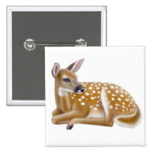 Pin de faon de cerfs communs coupé la queue par bl badge avec épingle