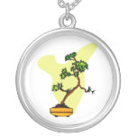 Pin de gens de lettres dans le pot jaune pendentif personnalisé