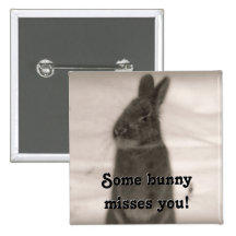 Pin de lapin badge avec épingle