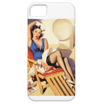 Pin de marin de chaise de plate-forme vers le haut coques iPhone 5