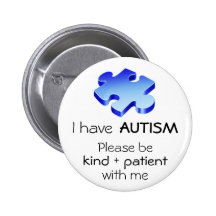 Pin de revers de sensibilisation sur l'autisme - b badge