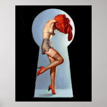 Pin de trou de la serrure posters