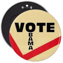 Pin géant d'OBAMA de vote Badge Avec Épingle
