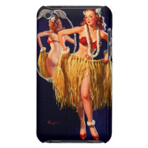 Pin hawaïen de danse polynésienne vintage de Gil E Étuis iPod Touch