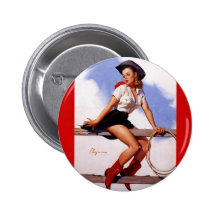 Pin occidental de ranch vintage de Gil Elvgren ver Pin's