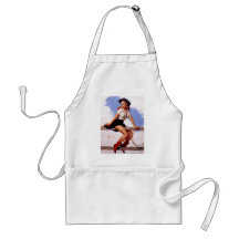 Pin occidental de ranch vintage de Gil Elvgren ver Tabliers