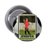Pin personnalisé du football badges avec agrafe
