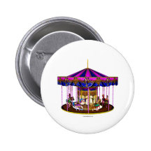 Pin rose de bouton de carrousel badge avec épingle