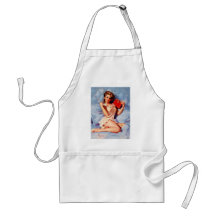 Pin secret vintage de Gil Elvgren de journal intim Tabliers