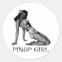 Pin VERS LE HAUT de conception de cool de fille ! Autocollant