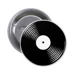 Pin vintage de disque vinyle du tigre 80s de Corey Badges