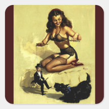 Pin vintage de manipulateur de marionnette d'Elvgr Adhésif
