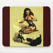 Pin vintage de manipulateur de marionnette d'Elvgr Tapis De Souris