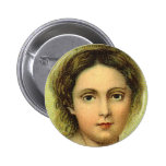 Pin vintage du visage de la femme badges