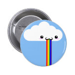 Pin vomissant d'arc-en-ciel de nuage pin's avec agrafe