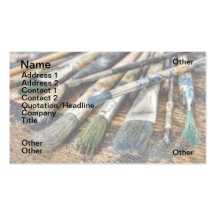 Pinceau Cartes De Visite Personnelles