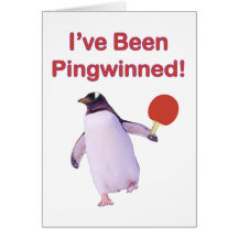 Ping-pong de pingouin de Pingwinned Cartes